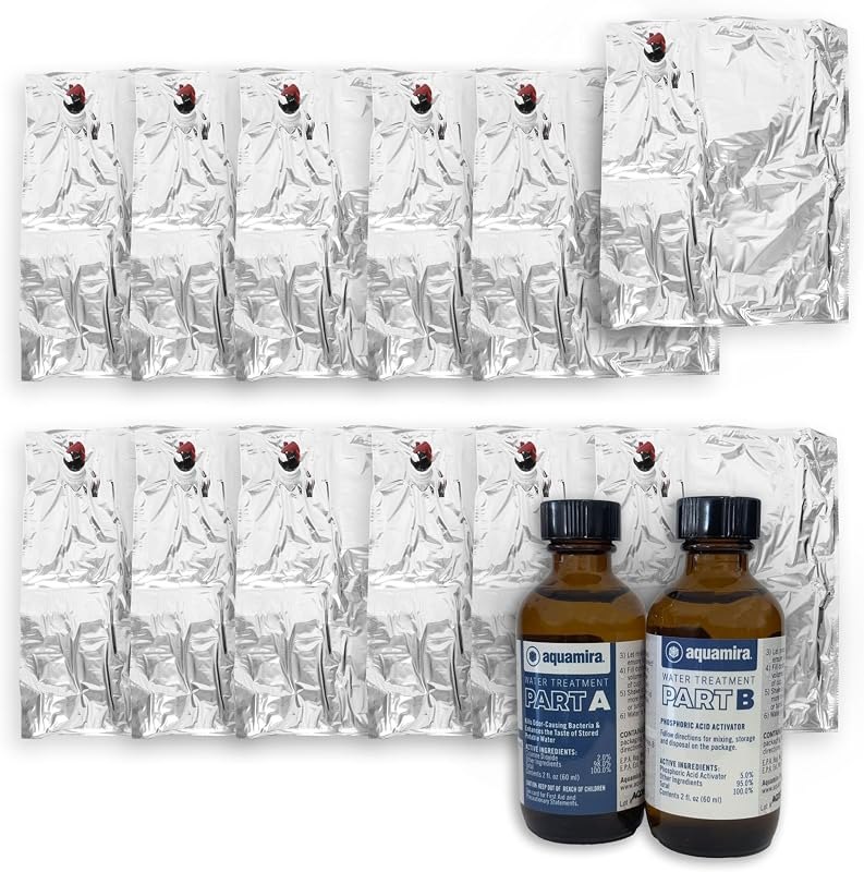 Long Term Water Storage System, BPA Free Water Bags, 5 Year Shelf Life — Water storage and first-aid refills. for