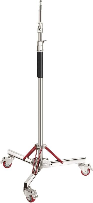 NEEWER Heavy Duty Light Stand with Casters, 100% Stainless Steel Tripod — best weather floor stand for weather floor
