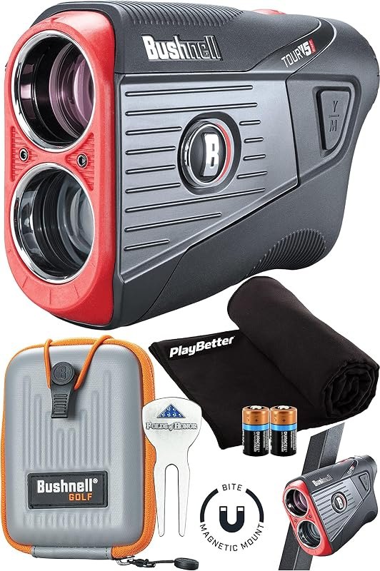 Bushnell Tour V5 Golf Laser Rangefinder Patriot Pack PlayBetter Bundle — Golf Rangefinders for golf rangefinders