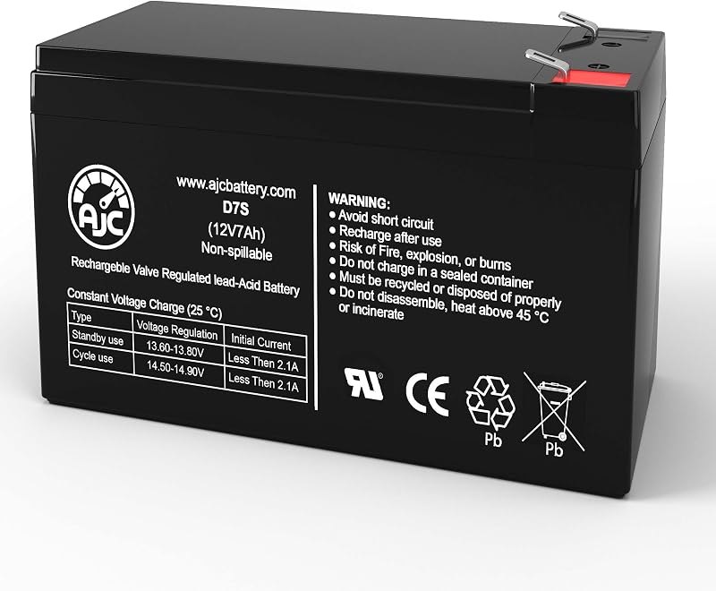 AJC Battery Compatible with Humminbird PiranhaMAX 150 Portable 12V 7Ah Fish Finder Battery — best Portable fish finder