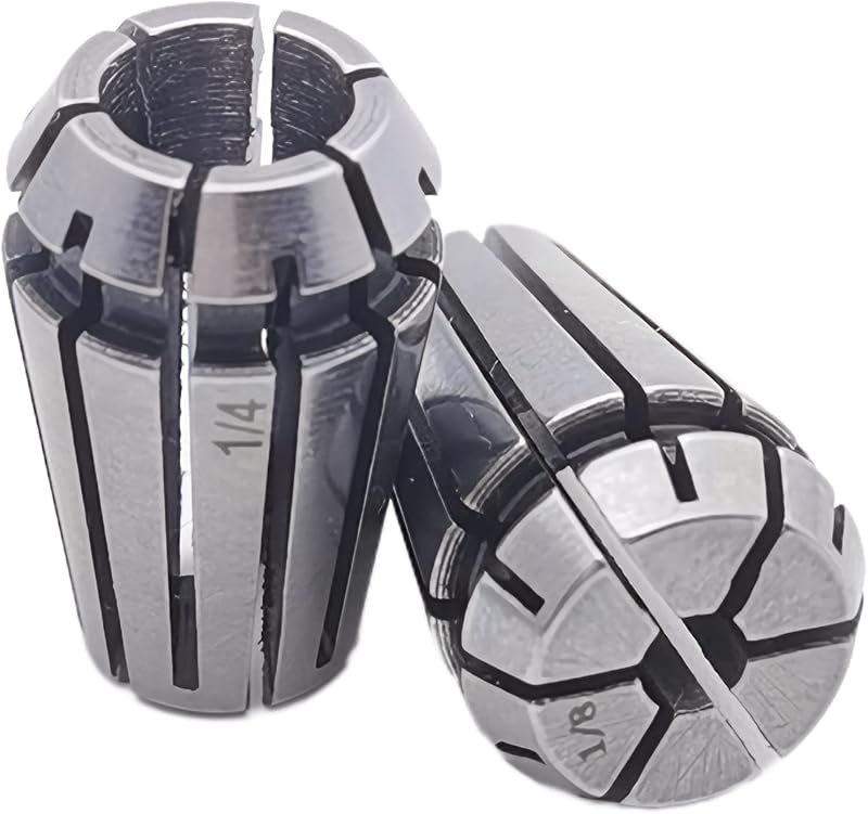 Er11 Spring Collet Set, 1/8" and 1/4" ER11 Collet Chuck for CNC Engraving Machine & Milling Lathe Tool — CNC Machines