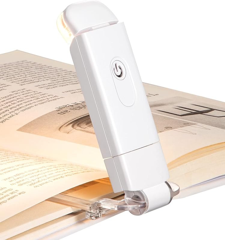 DEWENWILS Book Lights, Reading Lights for Books in Bed, 4 Brightness Adjustable for Eye Care — best clip on reading