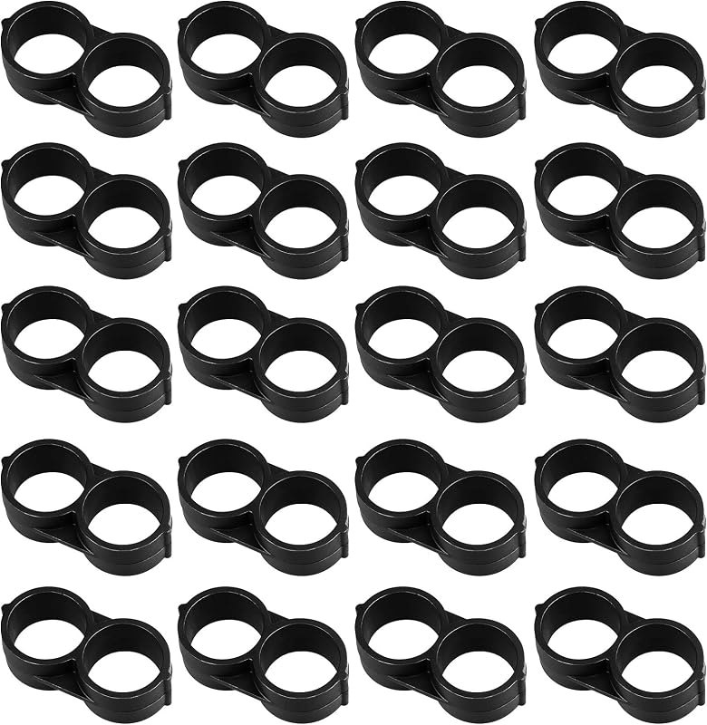 JAYEE 20 Pack Drip Irrigation 1/2" Drip Tubing End Closure Stop End Cap Plugs Fitting Kit 17mm for Garden Greenhouse