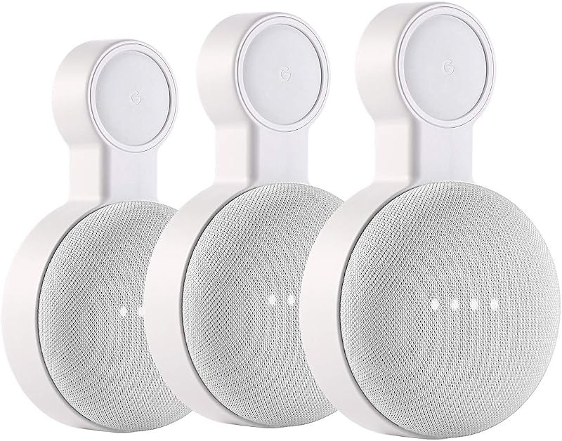 Outlet Wall Mount Holder for Google Nest Mini and Google Home Mini, 3 Pack — best mini wall mount for mini wall mount