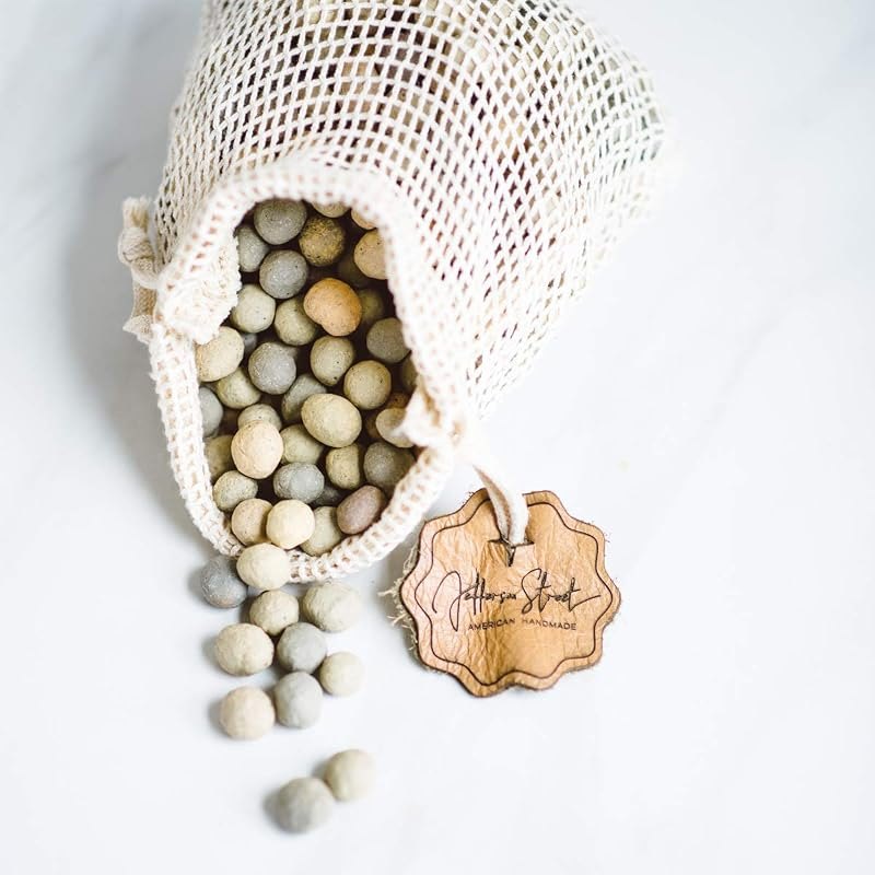 Jefferson Street Ceramics - Made in USA - Ceramic Pie Weights - Natural Clay Beads for Baking Blind Crust - 2.4 lbs