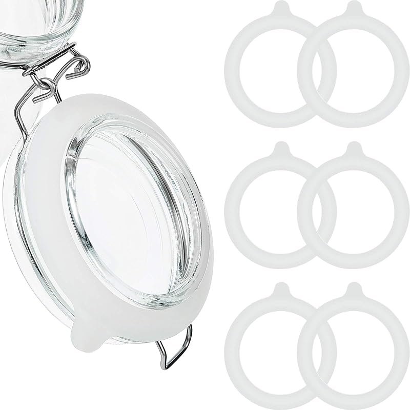 Outus 8 Pcs Silicone Jar Gasket Seals for Regular Mouth Canning,White — Canning, dehydrating, and flock gear for