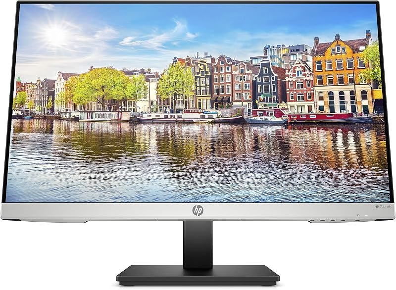 HP 24mh FHD Monitor - Computer Monitor with 23.8-Inch IPS Display (1080p) - Built-in Speakers and VESA Mounting -