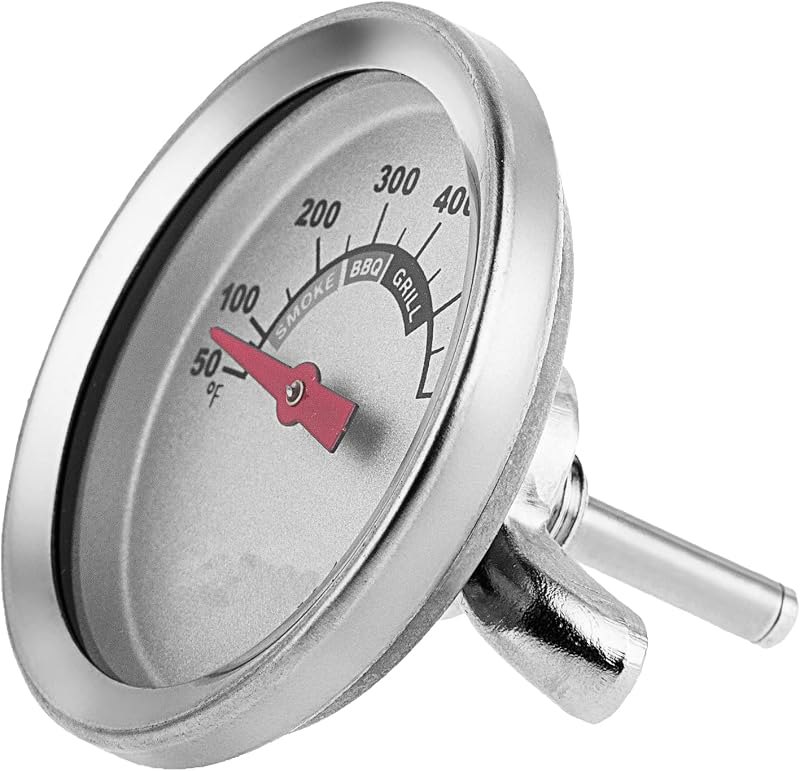 1.85 Inch BBQ Thermometer Gauge for Multiple Grills and BBQ Smokers, Barbecue Grill Temperature Gauge Replacement