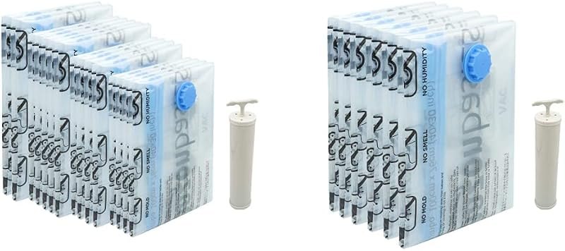 Amazon Basics — Bins, hangers, and vacuum bags. amaz for bins hangers vacuum bags