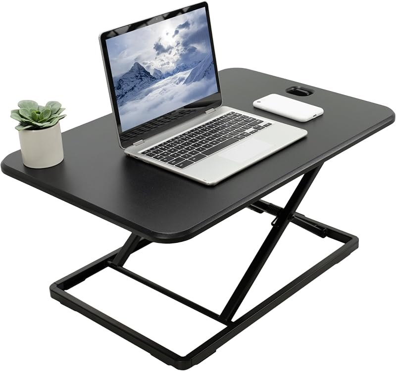 VIVO Black 26 in Single Top Standing Desk Converter, DESK-V001J — Standing Desk Converters for standing desk converters