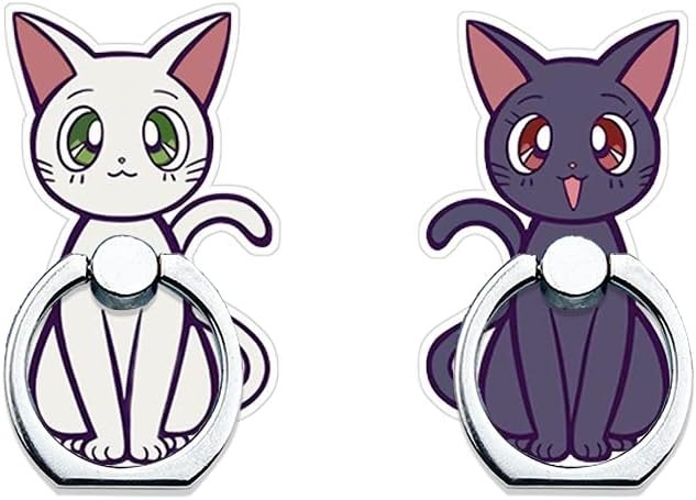 Phone Ring Holder Stand,Moon Cats Phone Ring Stand Holder 360 Rotation Finger Ring Grip for Cellphones,Smartphones and