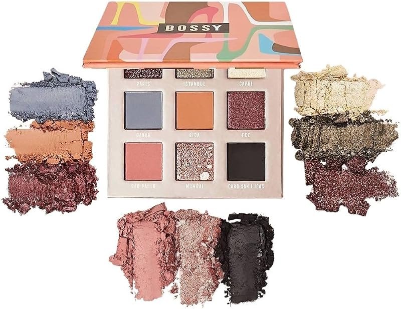 Bossy Cosmetics Style Meets Substance Eyeshadow Palette, Vegan Eye Makeup Kit, Beauty Gift Set for Women, Cruelty