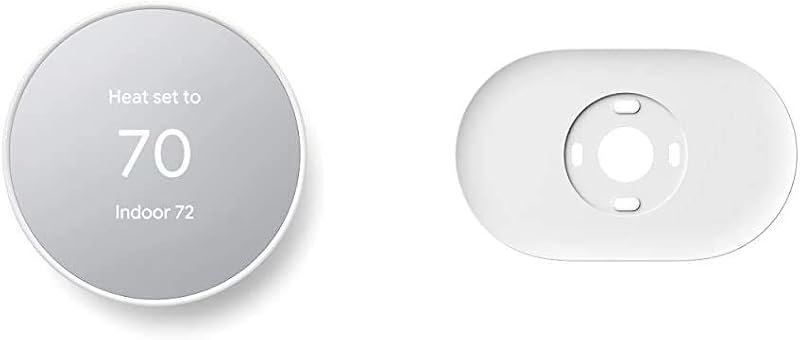 Google Nest Thermostat - Smart Thermostat for Home - Programmable Wifi Thermostat & Trim Kit - Made for the Nest