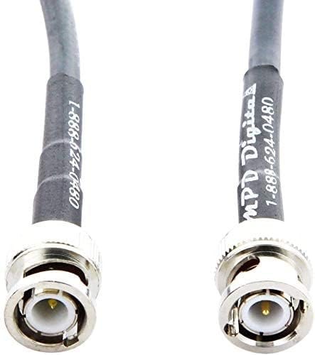 MPD Digital I RG8X Coaxial Cable I BNC Male to BNC Male Connectors I Low Loss RF Coax I CB, Ham Radio, Transmitters
