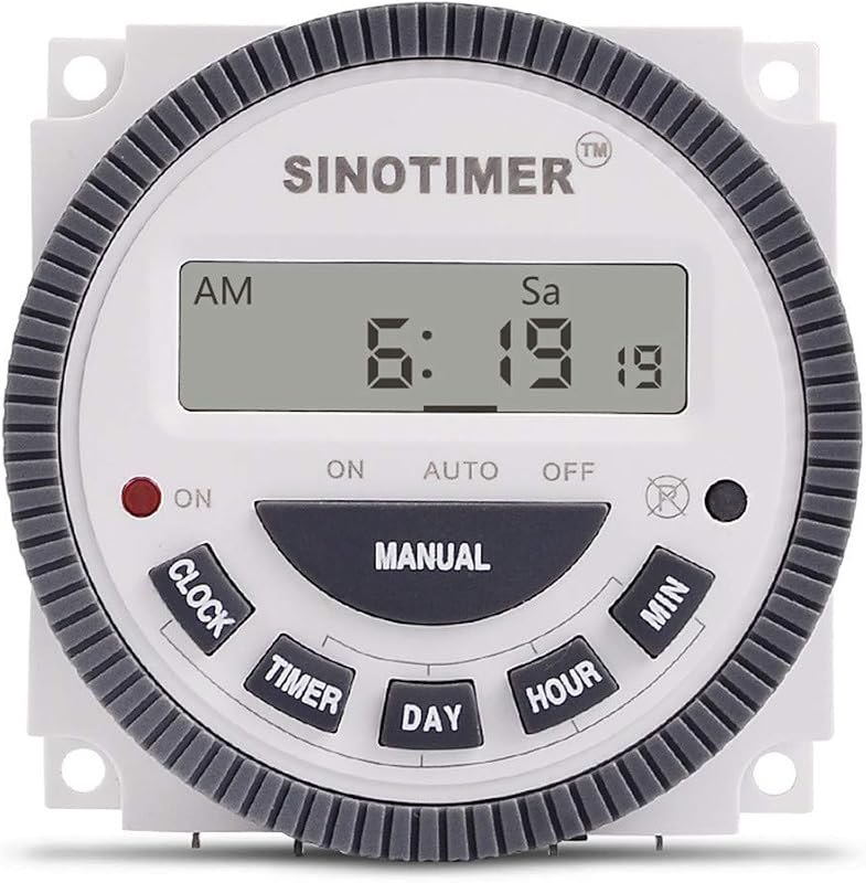 TM619 Timer Switch Digital LCD Power Timer Switch Weekly Programmable Thinner Model 16A 1NO+1NC(TM619-4 12V) — Amazon