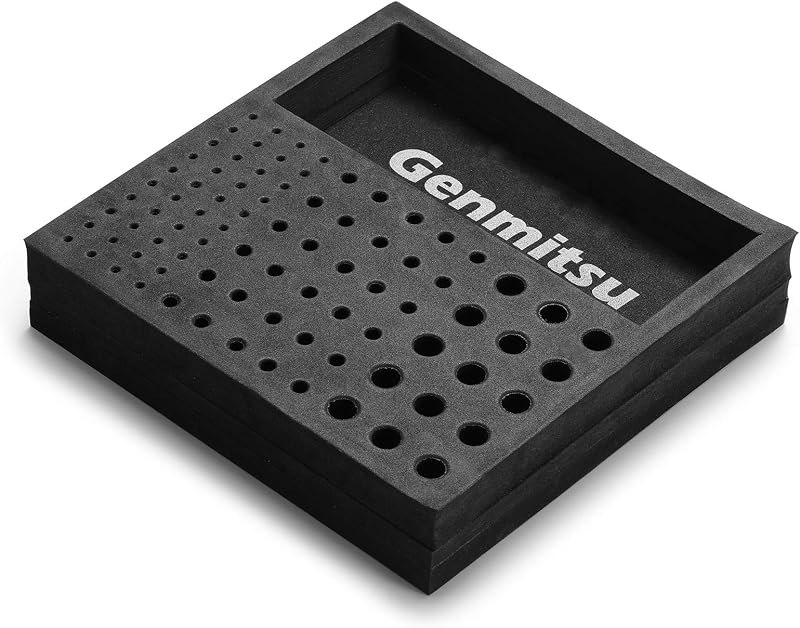 Genmitsu EVA CNC Milling Bit Storage Tray with 85 Holes, 200mm x 200mm x 43mm — best CNC Machines, accessories and p