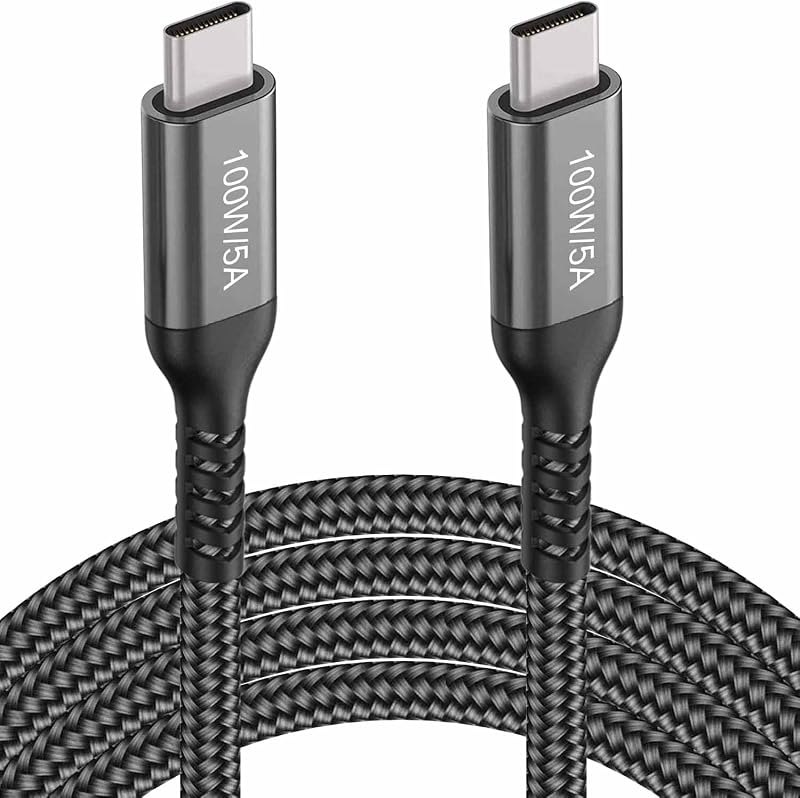 15FT USB C to USB C Cable 100W/5A,Type C Fast Charging,PD Charger Cord for iPhone 15 Pro Max,MacBook Air 13”,iMac,iPad