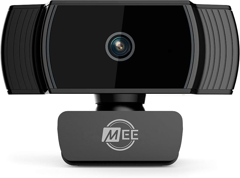 MEE Audio C6A 1080p HD Webcam with Microphone, Autofocus, Low Light Correction, 360° Rotation; USB Streaming Web