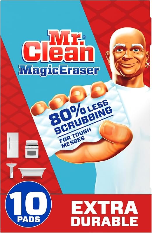 Mr. Clean Magic Eraser, All Purpose Cleaner, Cleaning Scrubber, Wall, Sneaker, Kitchen, Bathroom, Shower, Melamine