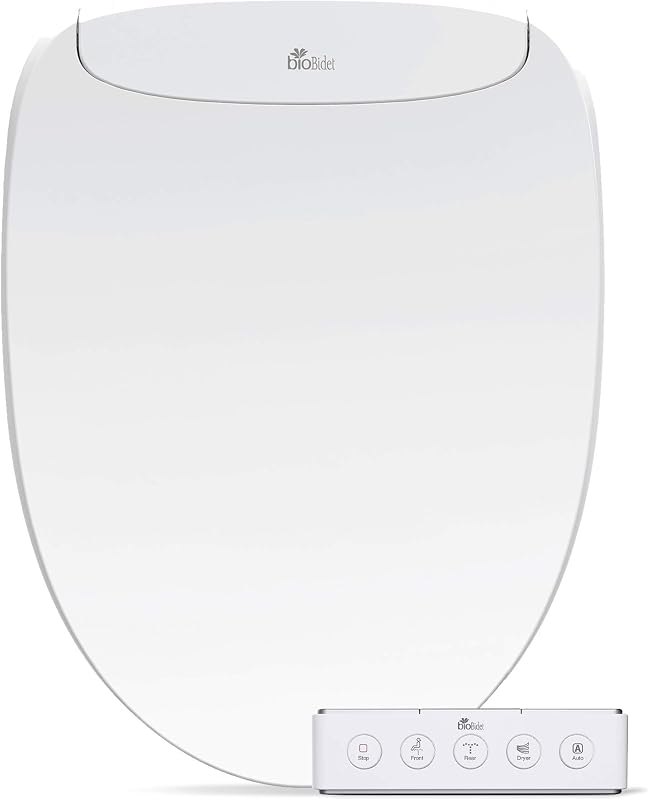 Bio Bidet DLS Premium Heated Bidet Seat, Warm Water & Air Dryer, Auto Open and Slow Close Lid, Elongated — best