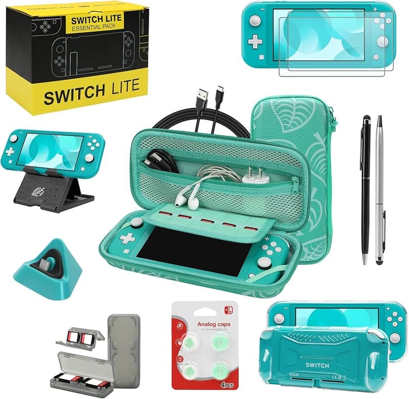 Switch Lite Case 16-in-1 Accessories Bundle for Nintendo Switch Lite (2019) — Nintendo Switch Accessories for nintendo
