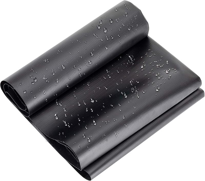 hygger Pond Liner - 7 by 10ft Fish Pond Liners for Outdoor Ponds, 14.5 Mil PVC Soft Pond Liner for Fish Ponds, Water