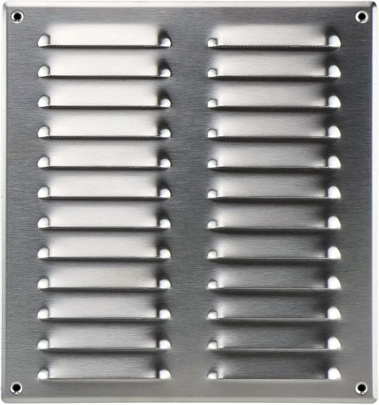 Steinberg14 Stainless Steel Vent Cover 8x9 (Duct Opening) with Mesh - Wall and Ceiling Ventilation Register - Metal