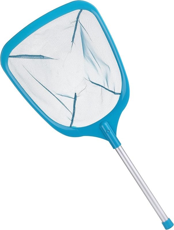 UNCO- Pool Skimmer Net with Pole, 25", Hot Tub Skimmer Net, Leaf Skimmer with Pole, Pond Skimmer Net, Pool Net with