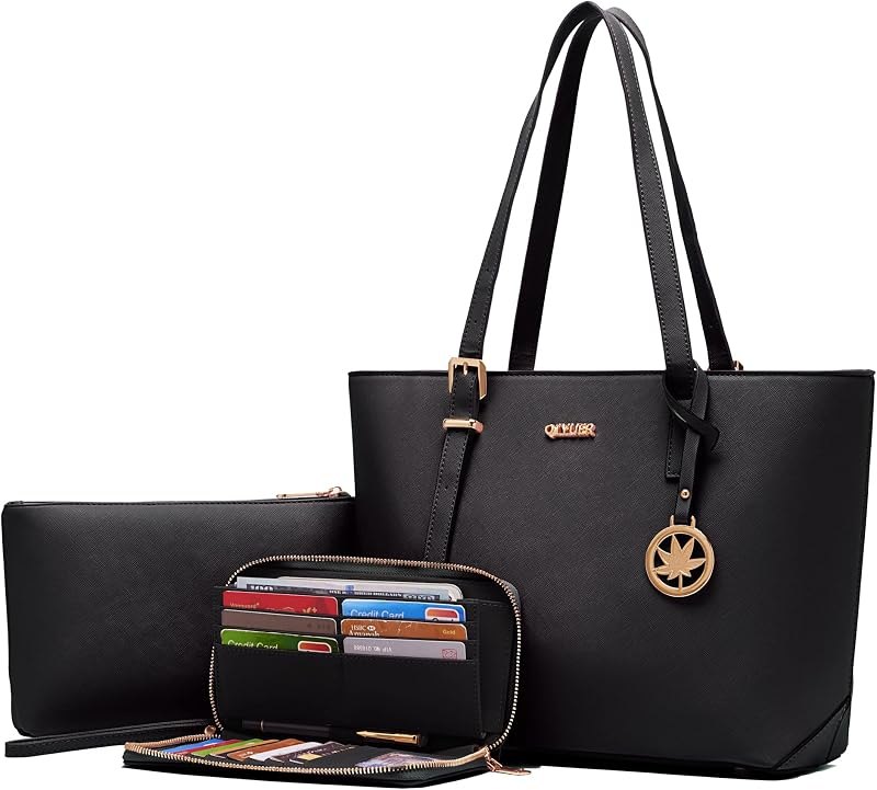 Women 13" Cute Tote Handbag Set Purses with RFID Wallet 3PCS — Classy Purses, Handbags and Luggage for classy purses