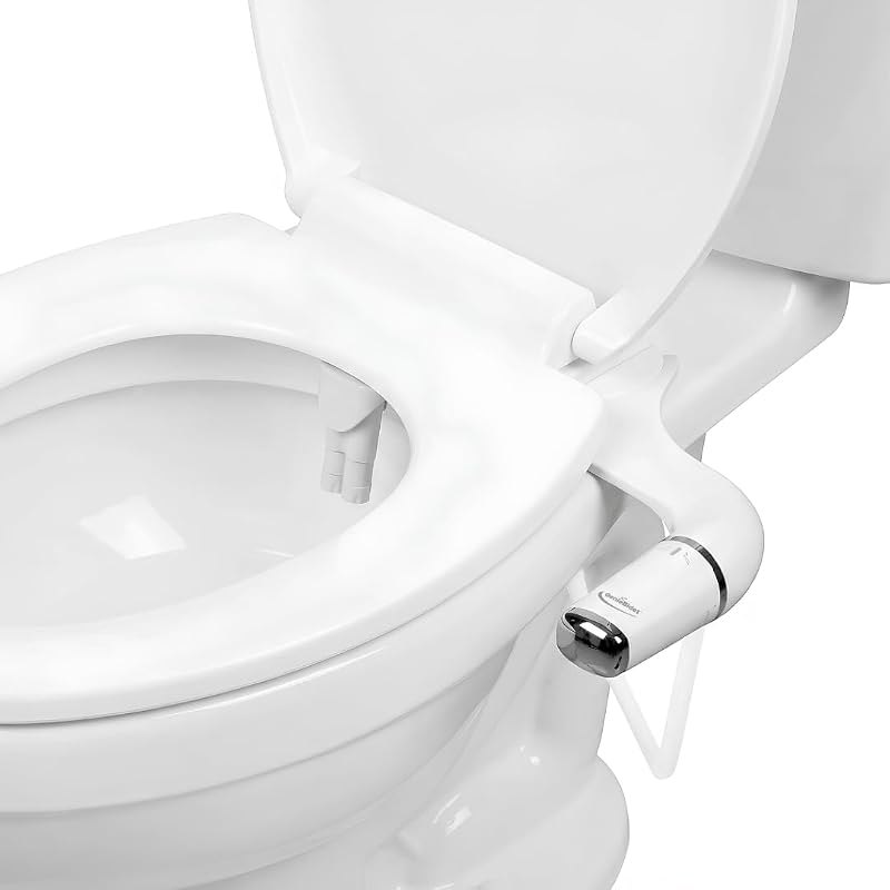 GenieBidet Bidet Attachment for Toilet - Ultra-Slim Hygienic Bidet Attachment For Existing Toilets - Bidet Toilet Seat