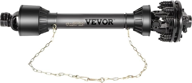VEVOR PTO Shaft 1-3/8" PTO Drive Shaft 6 Spline Both Ends Series 5 Tractor — farm pto driveline for pto shaft cover