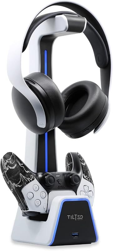Tilted Nation Gaming Headset and Controller Stand — DualSense charging dock for dualsense charging dock