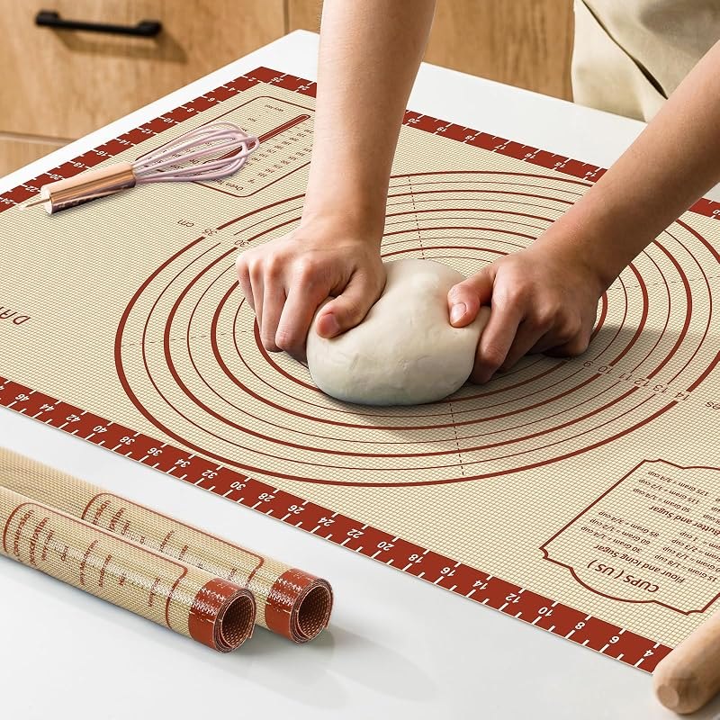 DANIA & DEAN 26"x16" Extra Thick Silicone Baking Mat for Pastry and Bread