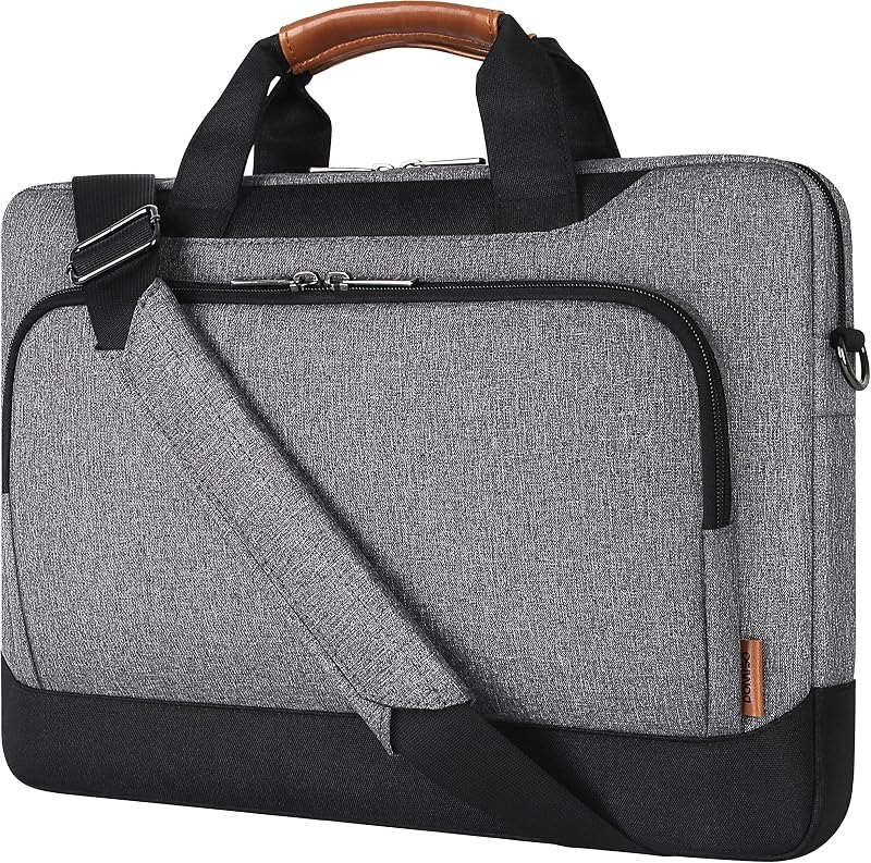 DOMISO 17-17.3 Inch Laptop Bag Large Capacity Shoulder Bag Laptop Case for 17 Inch HP/Dell/Lenovo Waterproof Padded