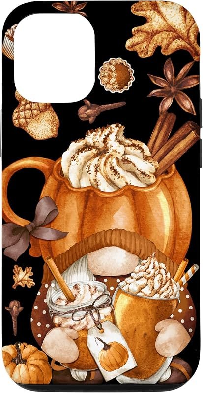 iPhone 12/12 Pro Cute Fall Yall Pattern Thanksgiving Gnome Love Pumpkin Spice Case — phones Cases amazon for phones