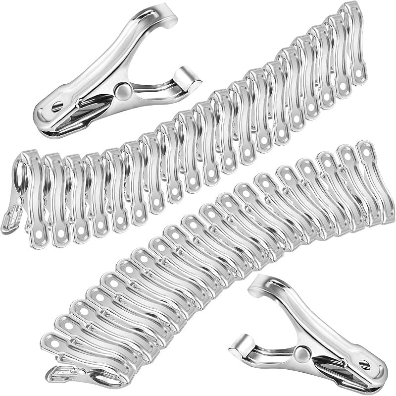 40Pcs Garden Clips for Netting, 2'' Metal Greenhouse Clamps to hoop — greenhouse plant clips for greenhouse plant clips