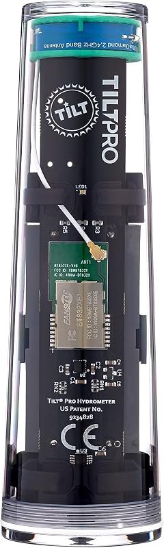 Pro Wireless Hydrometer and Thermometer Green: Patented Brewing Technology for Professional Brewers with High Accuracy