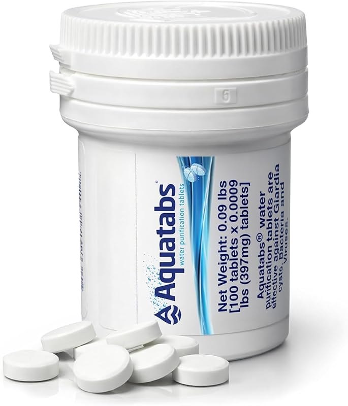 Aquatabs Water Purification Tablets, 397mg 100 Pack, Camping & Emergency — best Best Products for your homestea for