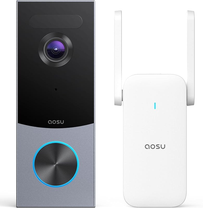aosu 5MP Ultra HD Wireless & Wired Video Doorbell Camera — Video Doorbells for video doorbells