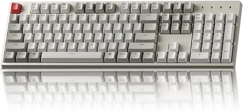 Keychron C2 Full Size Wired Mechanical Keyboard, Brown Switch, Retro — best quiet office mechanical keyboar for quiet