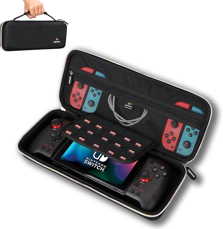 Case Compatible with Hori Nintendo Switch Split Pad Pro Ergonomic Controller, Protable Storage Bag for Accessories