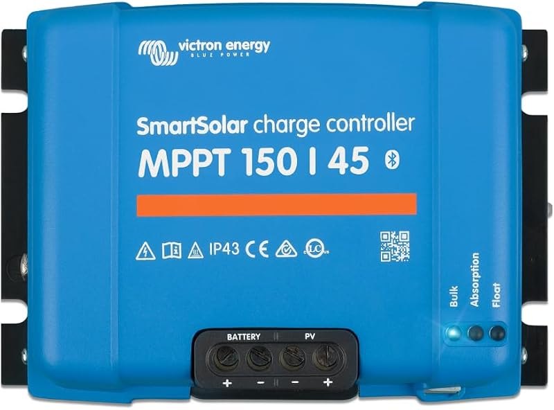 Victron Energy SmartSolar MPPT Charge Controller 150V, 45A, 12/24/36/48V — best solar charge controllers for solar