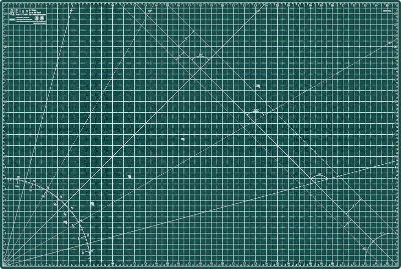 Elan Cutting Mat A1 Green, Large Self Healing Cutting Mat 24 x 36 Inch, 5-Ply Craft Board Green, Hobby Board for