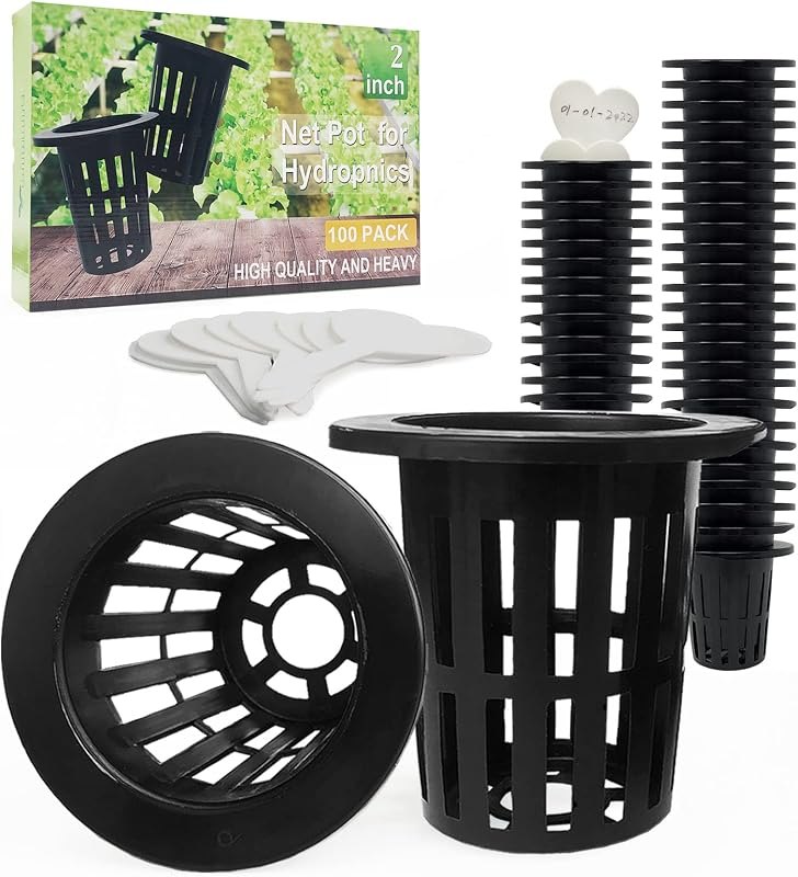 100 Pack 2 inch Net Pots Hydroponics Supplies Cups — hydroponics Net pots for hydroponics net pots