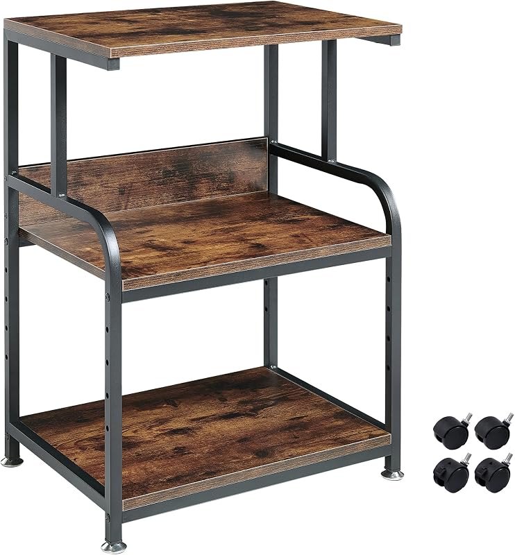 Fannova Printer Stand with Height Adjustable Storage Shelf for Home Office — printers floor stand for printers floor