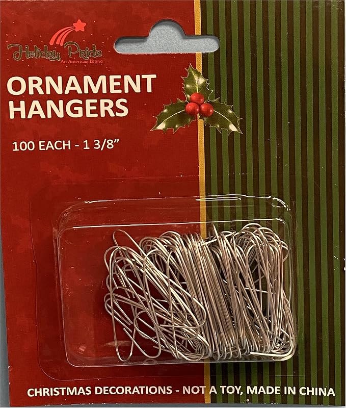 Holiday Pride Metal Christmas Tree Ornament Hooks - 100 Count — best christmas ornament hooks for christmas ornament