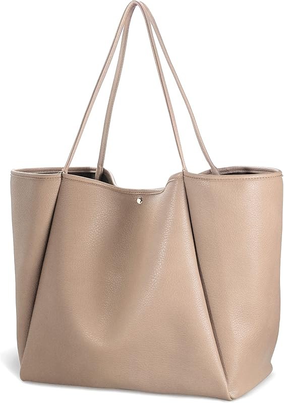 Oversize Pu Leather Tote Women Weekender Bag Shopper Handbag Travel Purse — Classy Purses, Handbags and Luggage for