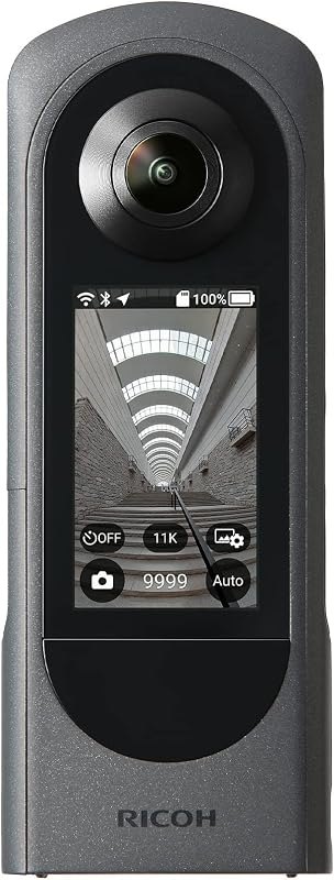 Ricoh Theta X 360° Camera - 11K High-Resolution (60 Megapixels), 5.7K Video, OLED Touch Screen, Built-in GPS