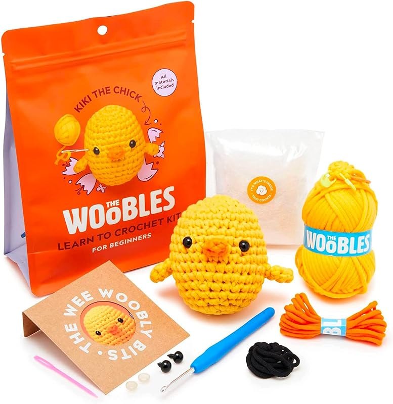 The Woobles Crochet Kit for Beginners (Kiki the Chick) — amazon buying guide Amazon listing