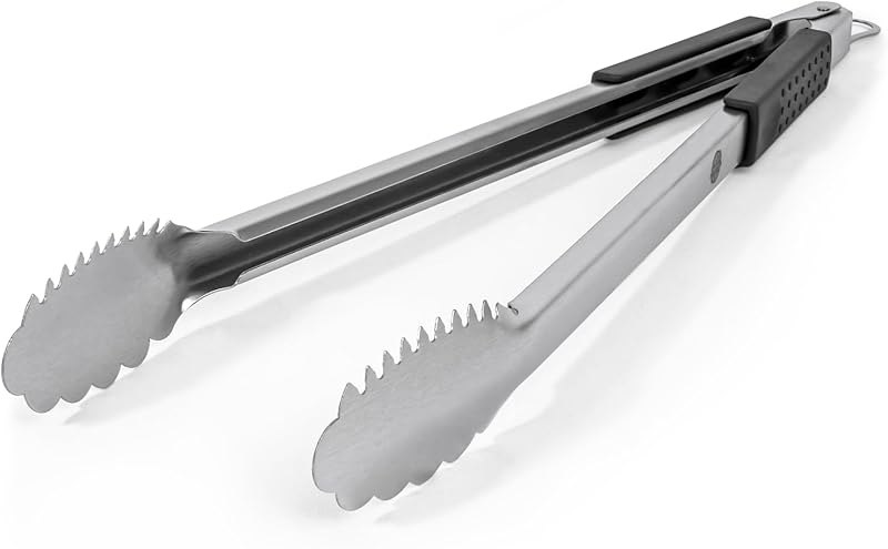 Grill Tongs 20-Inch Very Long Extra Heavy Duty for Grilling and Barbecue Heat Resistant Hand Grips Stainless Steel for